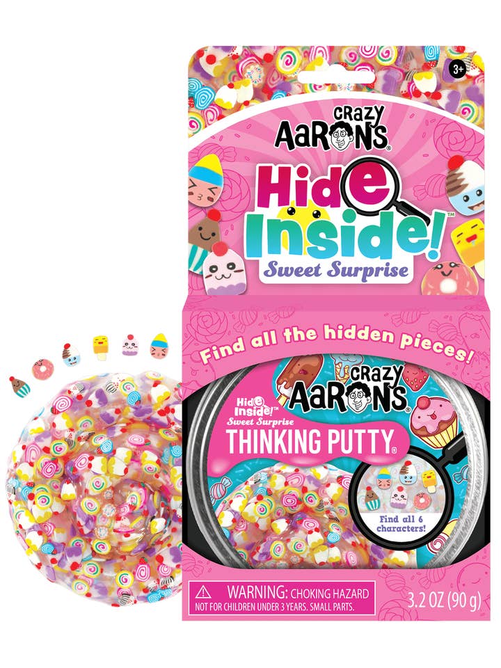 Sweet Surprise - Full Size 4" Thinking Putty Tin for wholesale by Crazy Aaron's