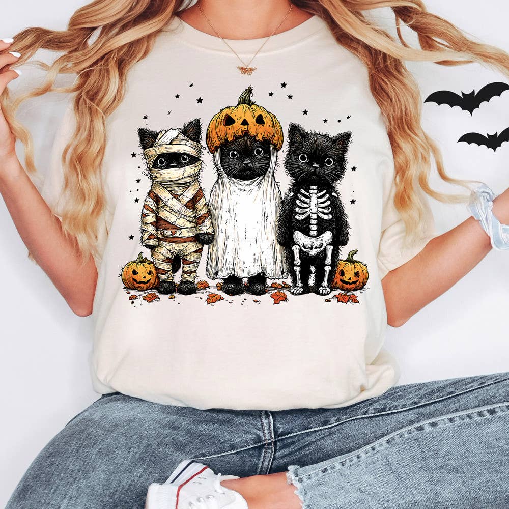 Trendy Transfers - Wholesale Sublimation Transfer - Halloween Black Cats DTF Heat Transfer0