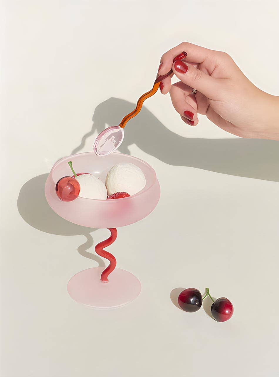 TUTU Home - Wholesale Cocktail/Liquor Glass - "Lollipop" Fun & Colourful Coupe Glass - Pink2