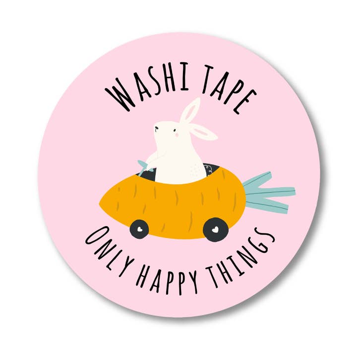 Coniglio di nastro washi carota auto per la vendita all'ingrosso da parte di Only Happy Things Stationery
