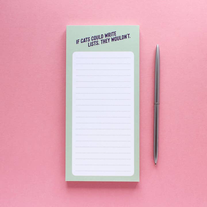 Purple Tree Designs - Wholesale Notepad - If Cats Could DL Lined Notepad, 75 Tear-off Pages5