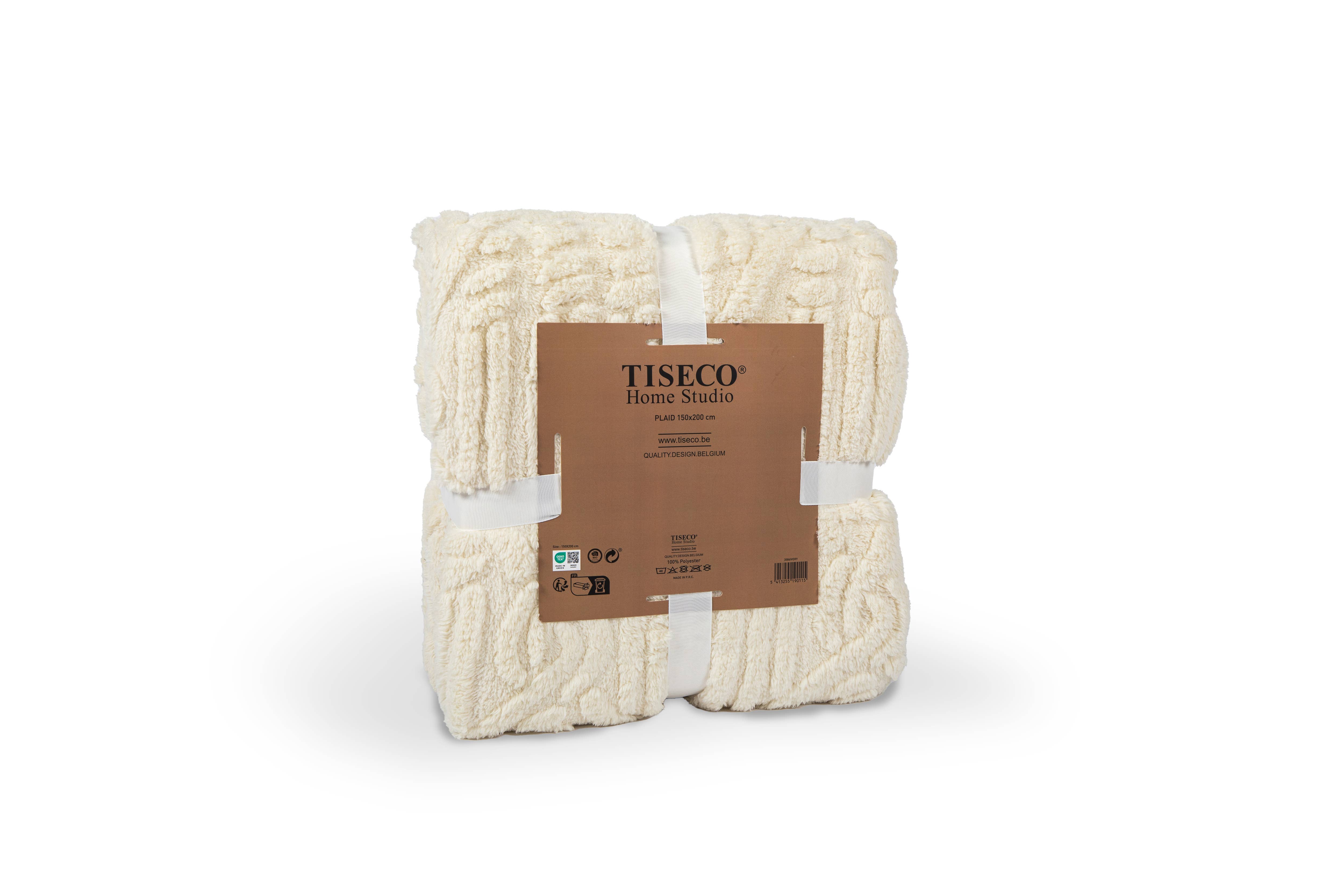 Tiseco - Wholesale Decoratiedeken - Plaid RENA met mandvlechtpatroon 150x200 cm9