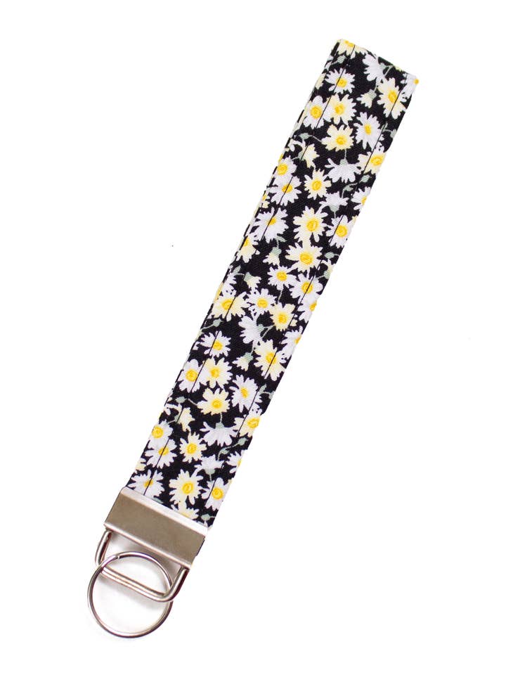 Daisy Key Fob Wristlet Keychain for wholesale by TesMade Creations