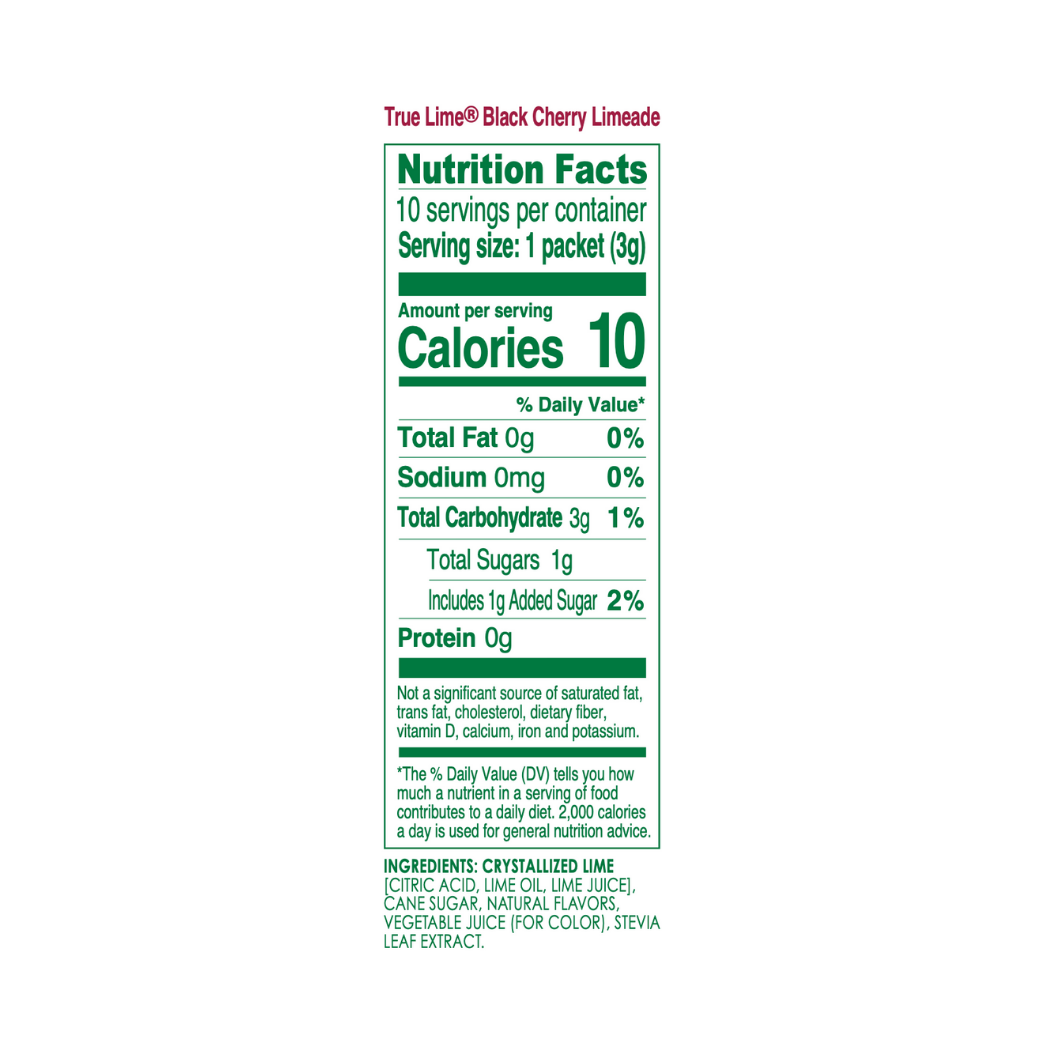True Citrus - Wholesale Drink Mix - True Lime Black Cherry Limeade1
