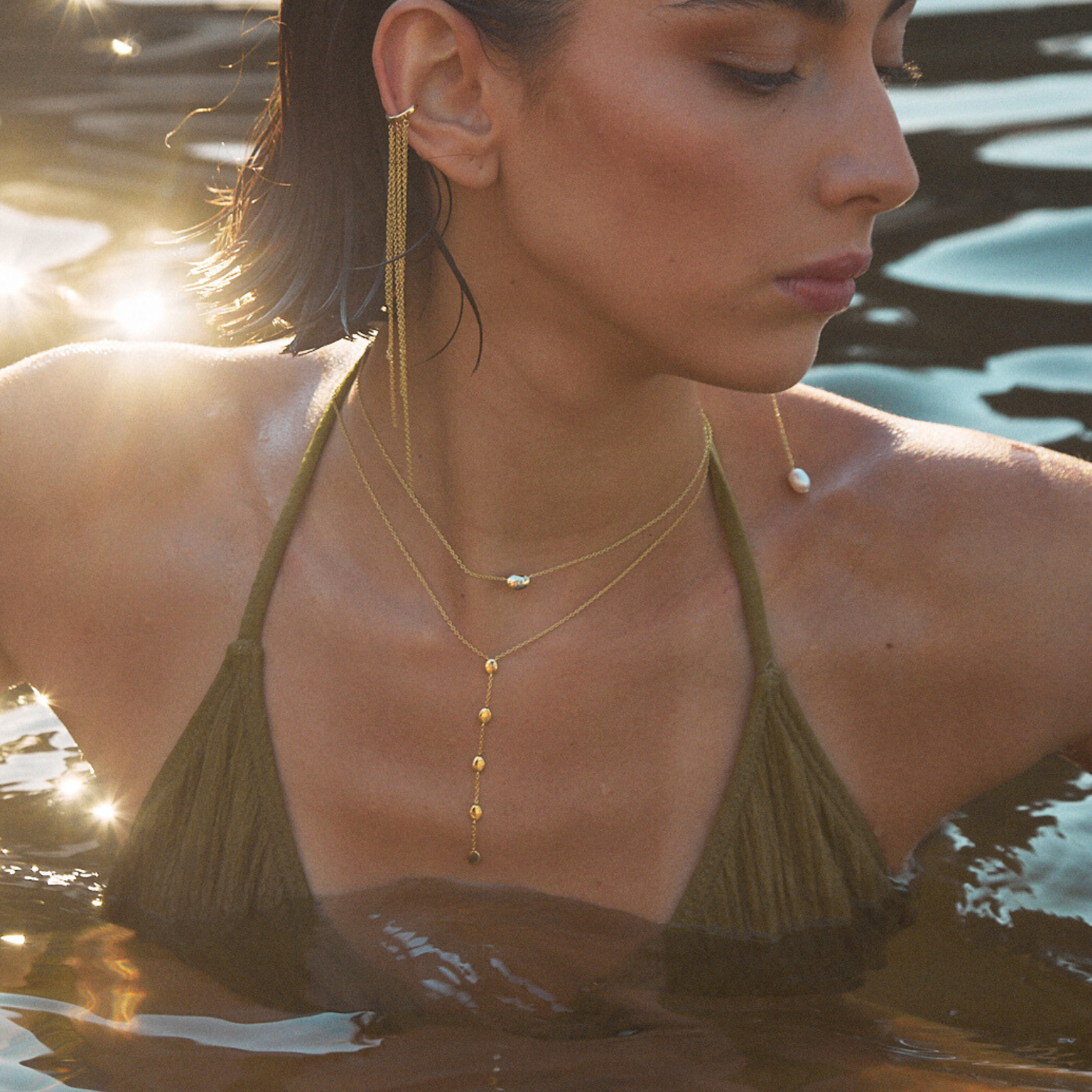 EarCandy Jewelry - Wholesale Cuff/Wrap Earrings - EAR CUFF CASCADE3