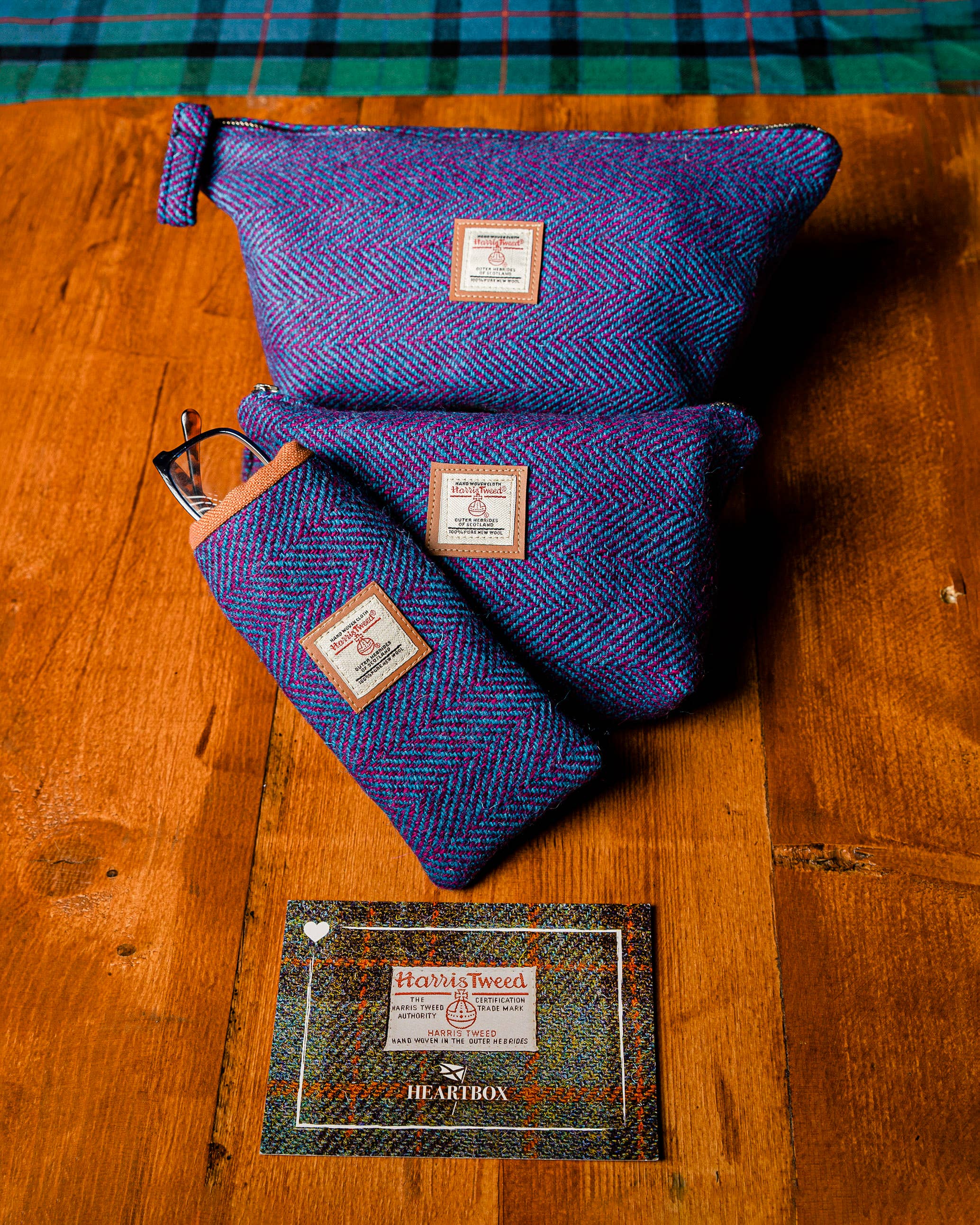 Heartbox Scotland - Wholesale Eyewear Cases & Holders - Unisex - Harris Tweed Glasses Case2
