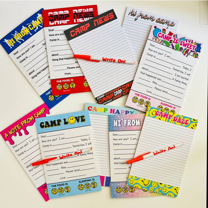 Camp Stationery-24 Units- Assorted styles for wholesale by Sunny Marshmallow