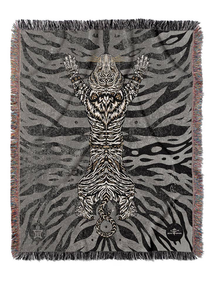 AEON Tiger Tæppe Sort Hvidguld for engroshandel hos Sean Martorana