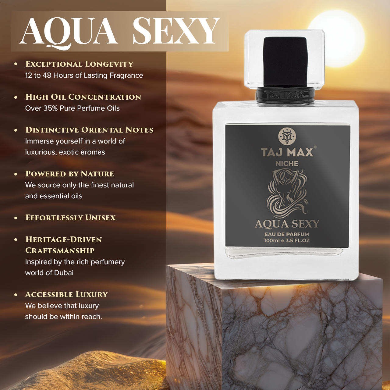 Daspar – wholesale Parfymer/Eau de Toilette – TAJ MAX AQUA SEXY 3.4 OZ Dubai Långvarig Parfym3