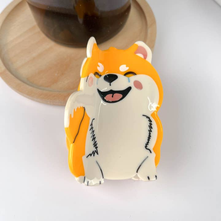 TheDivaSoap - Wholesale Hair Clip - Women's - Shiba Inu Hair Clip,Dog Claw Clips1