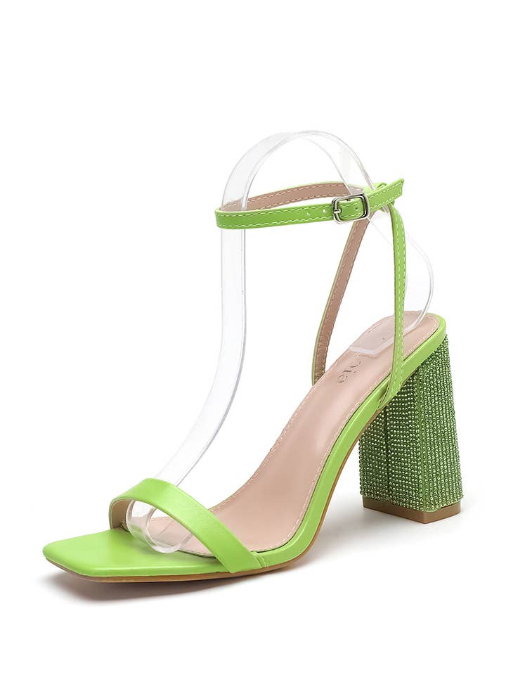 Joia Paris – Großhandel High Heels – Damen – Strassbesetzte Absatzsandalen mit verstellbaren Riemen H8-3633