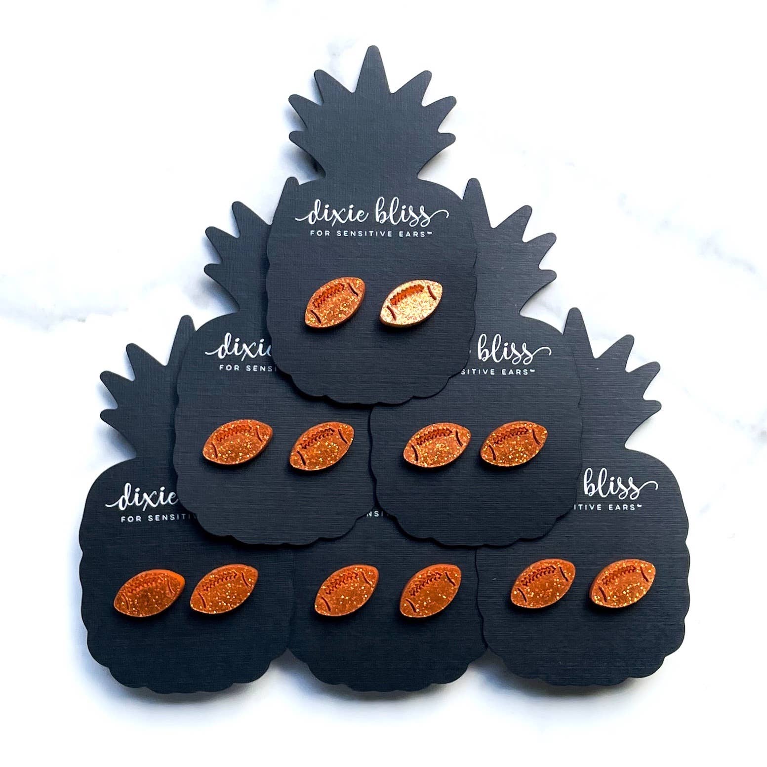 Dixie Bliss - Wholesale Stud/Post Earrings - Football Sport Team Stud Earrings - 12 colors!3