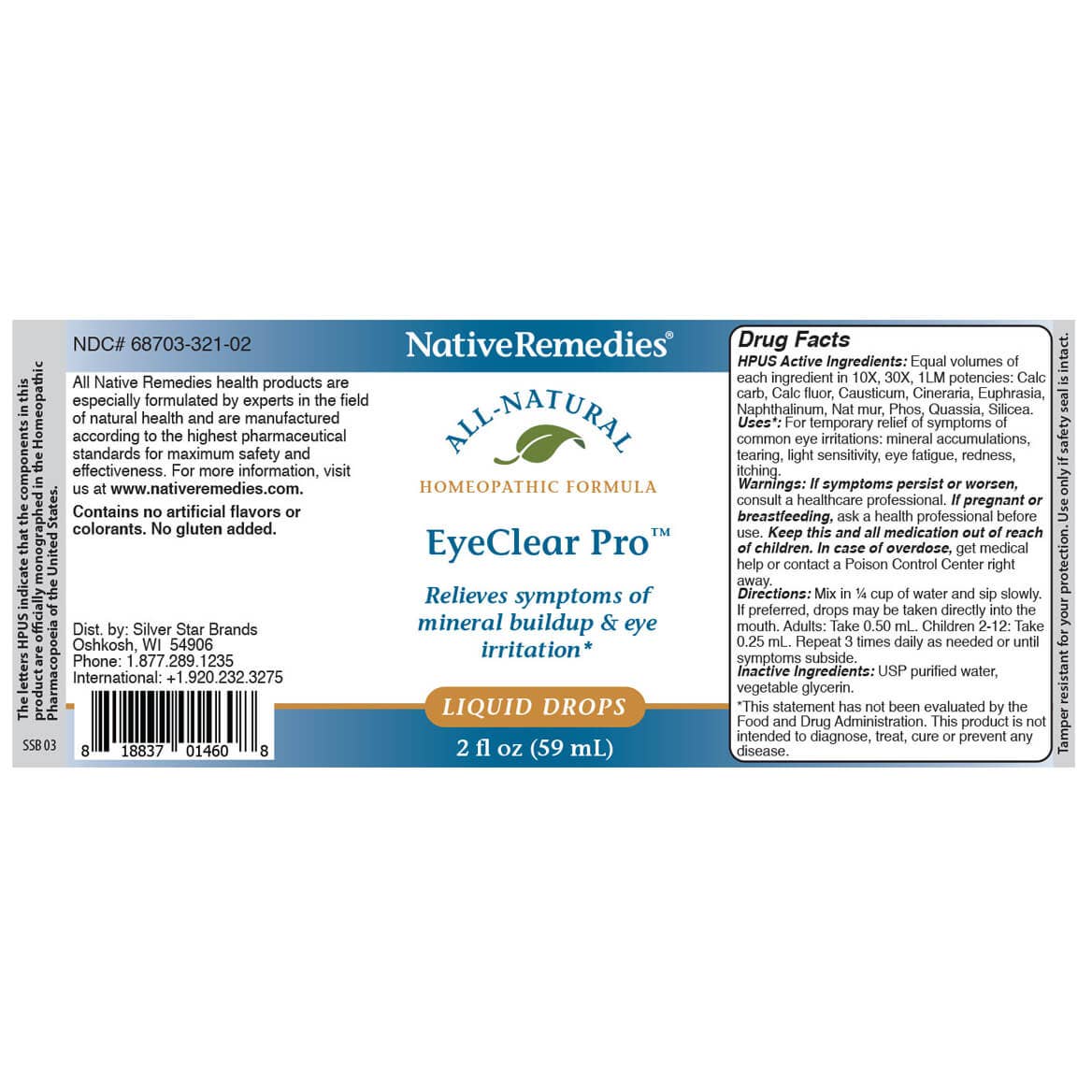 Native Remedies - Wholesale Oral Supplement/Vitamin - NativeRemedies® EyeClear Pro™4