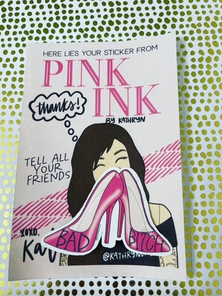 Bad Bitch Heels Sticker for wholesale by Kathryn Chill Collective