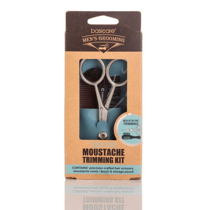 Moustache Trimming Kit | Precision Hair Scissors for wholesale by basicare