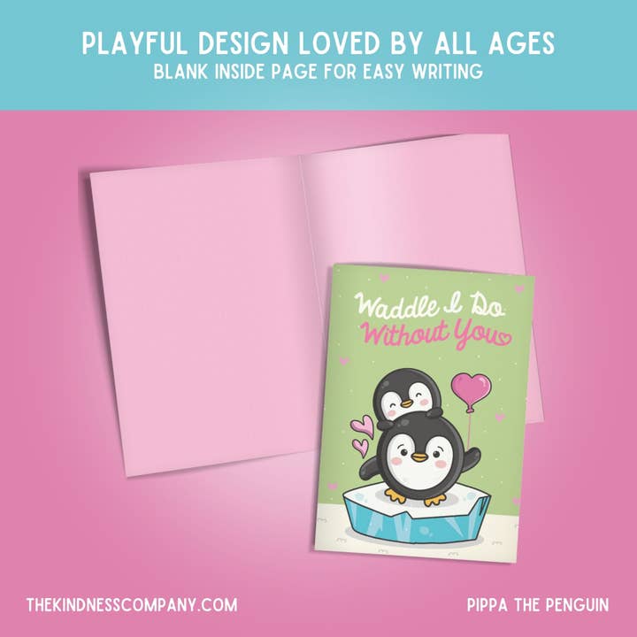 The Kindness Company - Wholesale Love Card - Love Card & Penguin Crochet Pattern5