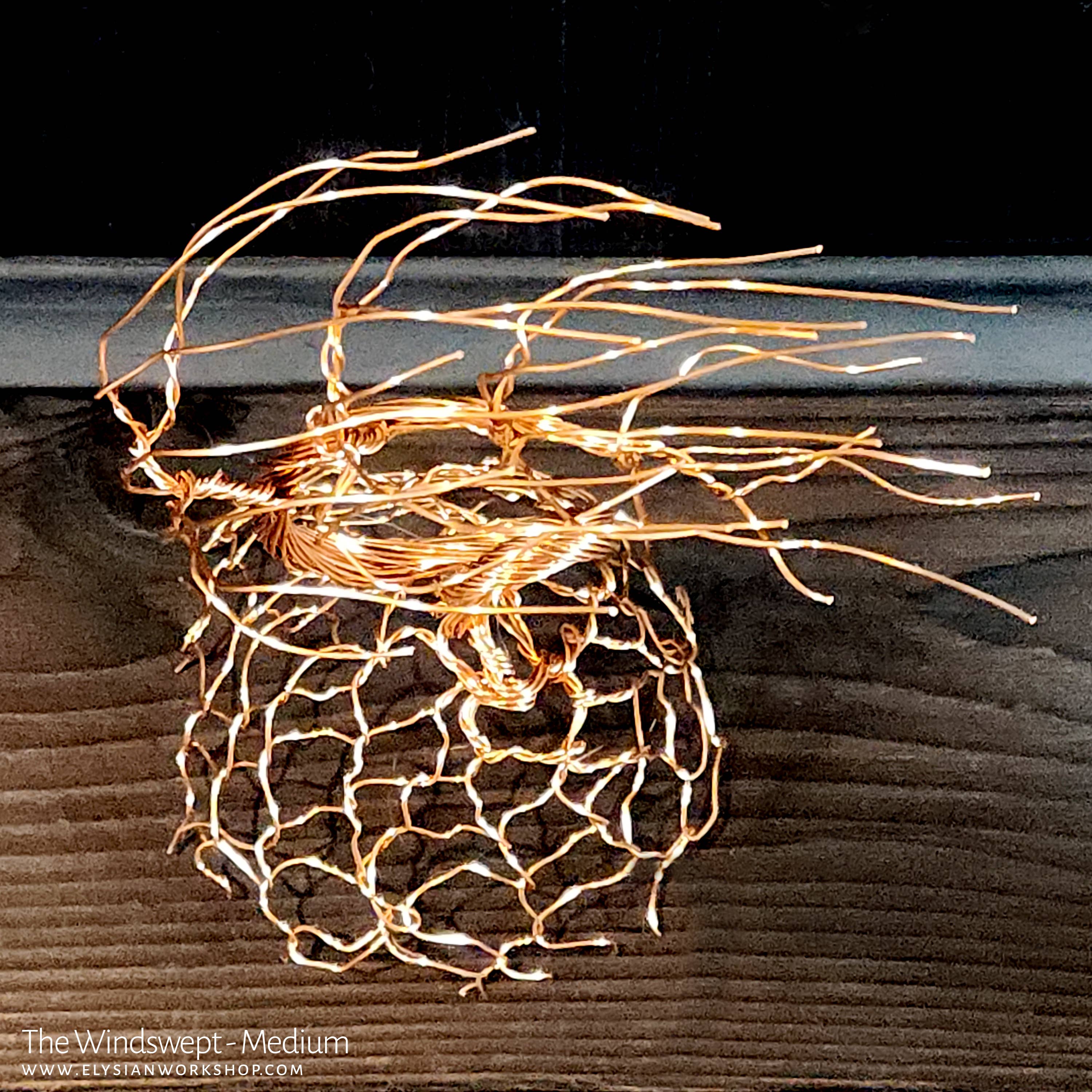 Elysian Workshop - Wholesale Sculpture - Windswept Bonsai Tree Handmade Copper Sculpture Minimalist5