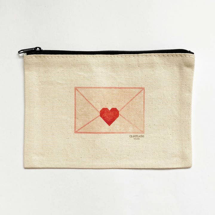 Kærlighedskuvert Lynlåspung, Valentinsdag for engroshandel hos Quietude Studio