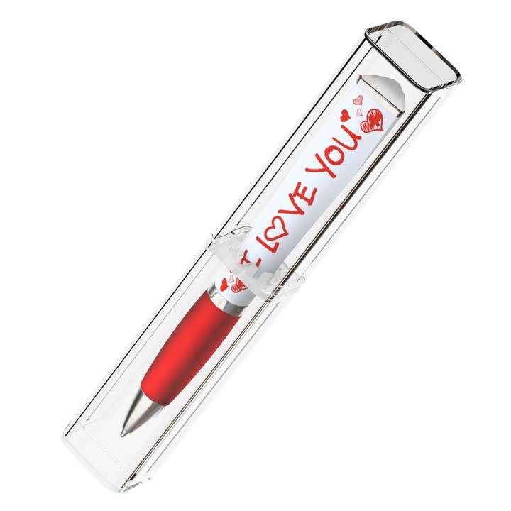 GMG Works - Wholesale Pen - I Love You Black Medium 3-sided Colorful Ballpoint Pen