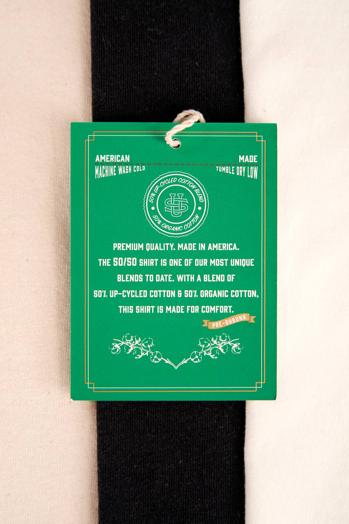 The 50/50 Upcycled Cotton Shirt - CLASSIC TEE - NATURAL  for wholesale on Faire6