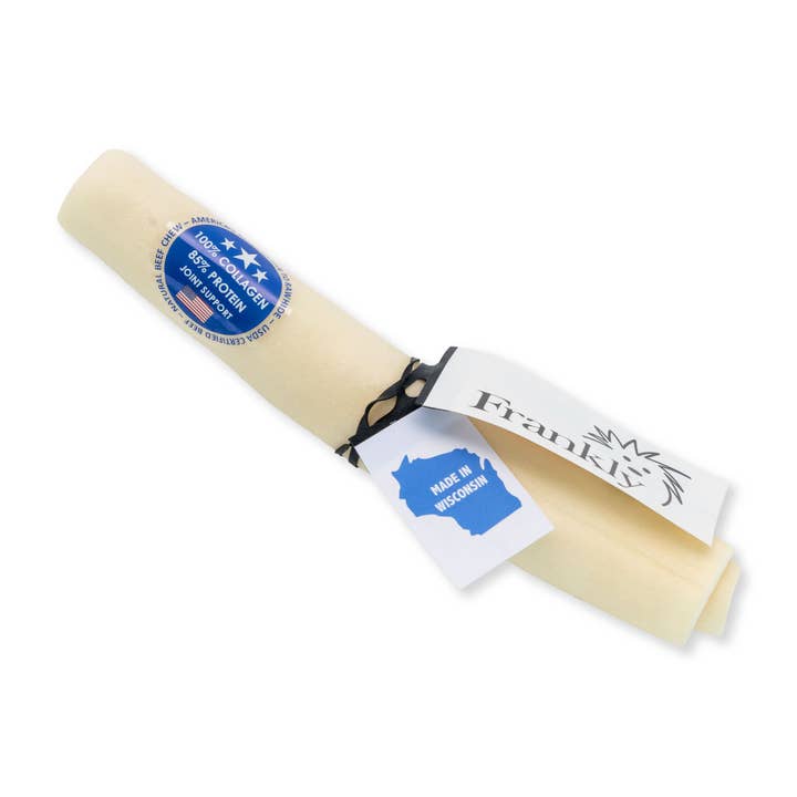 XL Beef Collagen Retriever Roll - Natural 1ct for wholesale by Frankly Pet