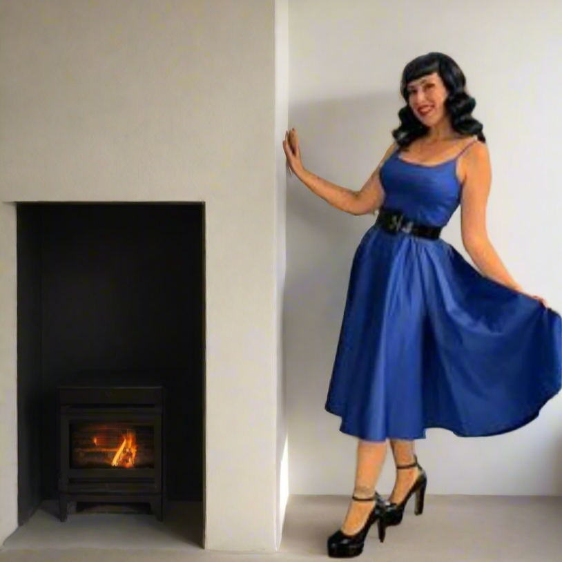 Tatyana Clothing - Vente Robe – femme - Robe midi Peggy évasée inspirée rétro10