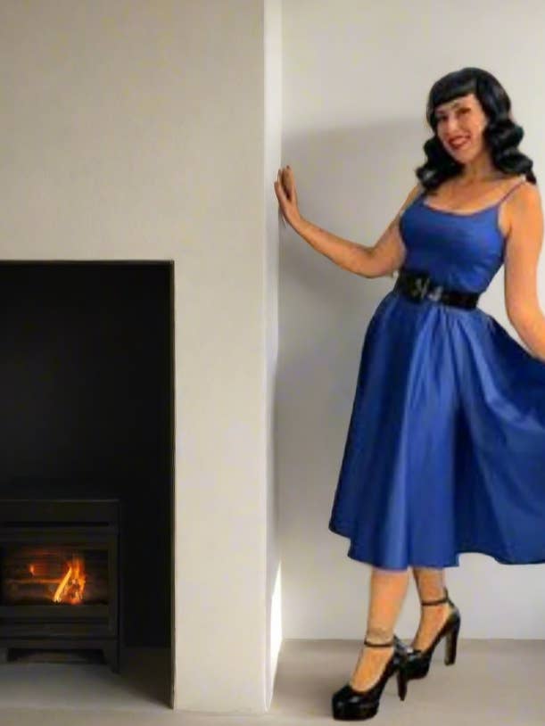 Tatyana Clothing - Wholesale Dress - Women's - Peggy Retro-Inspired Full Circle Dress10