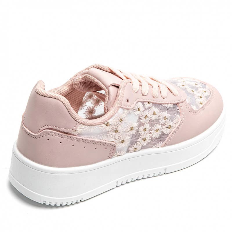 idealshoes - Wholesale Sneakers - Dames - idealshoes dames sneakers met bloemenprint17