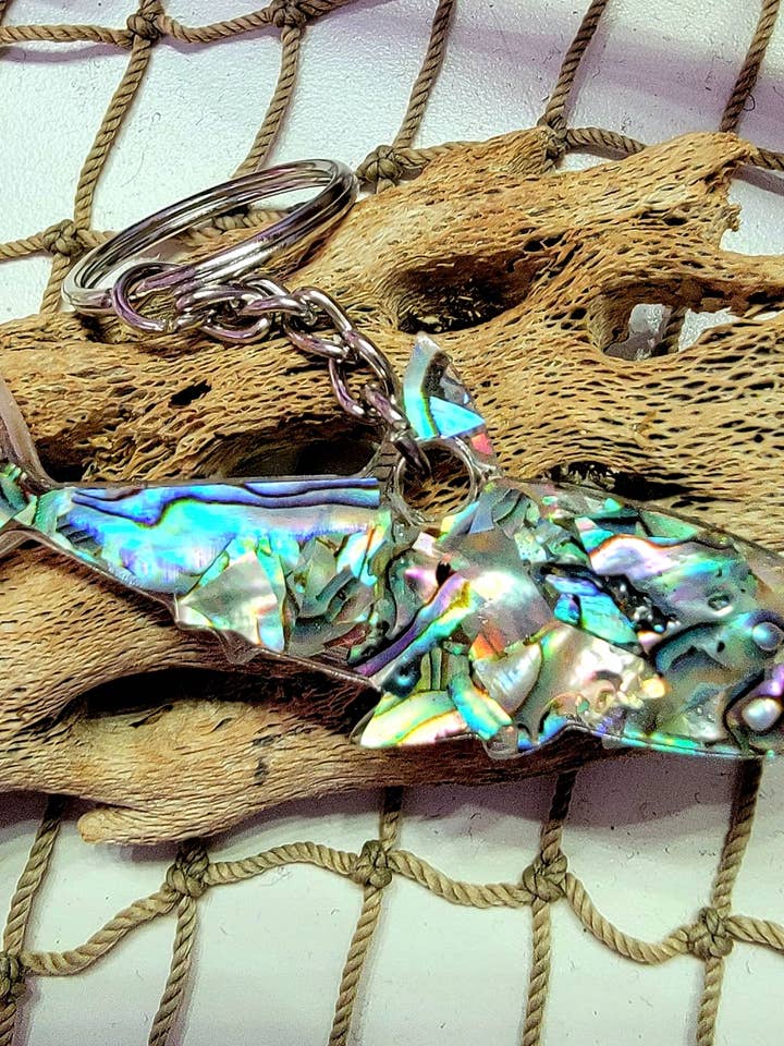 Abalone Shark nøglering for engroshandel hos Shark Bitten