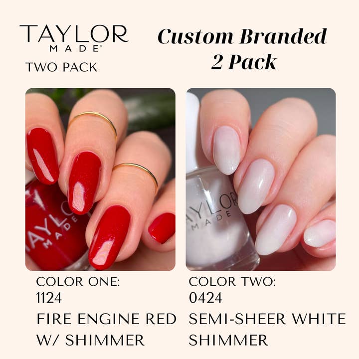 Taylor Made Polish - Vendita all'ingrosso Smalto per unghie - Smalto per unghie personalizzato: confezione da 2 a lunga tenuta + vegano + non tossico61