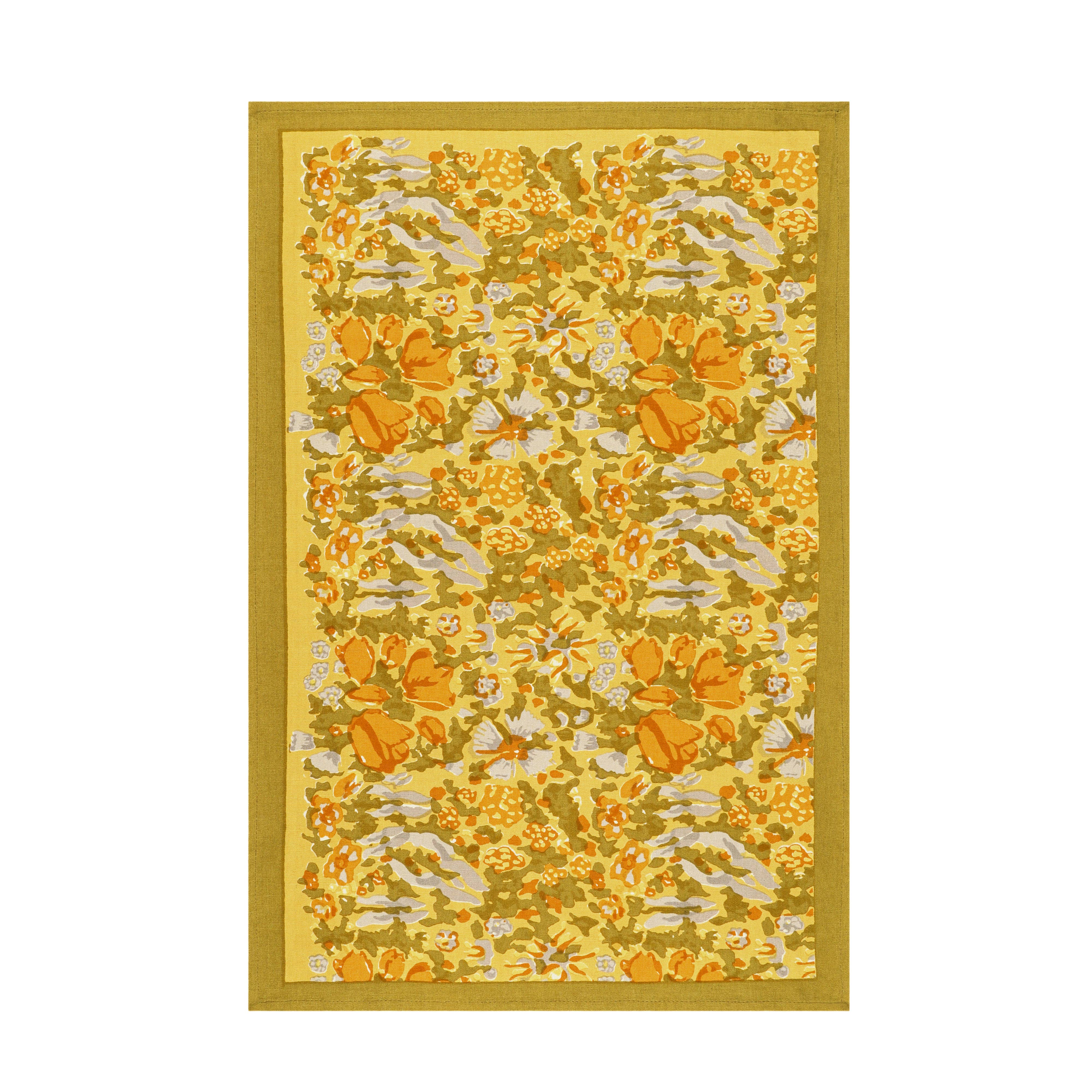 Couleur Nature - Vente Torchons - Jardin Mustard & Grey | Torchons - Ensemble de 32