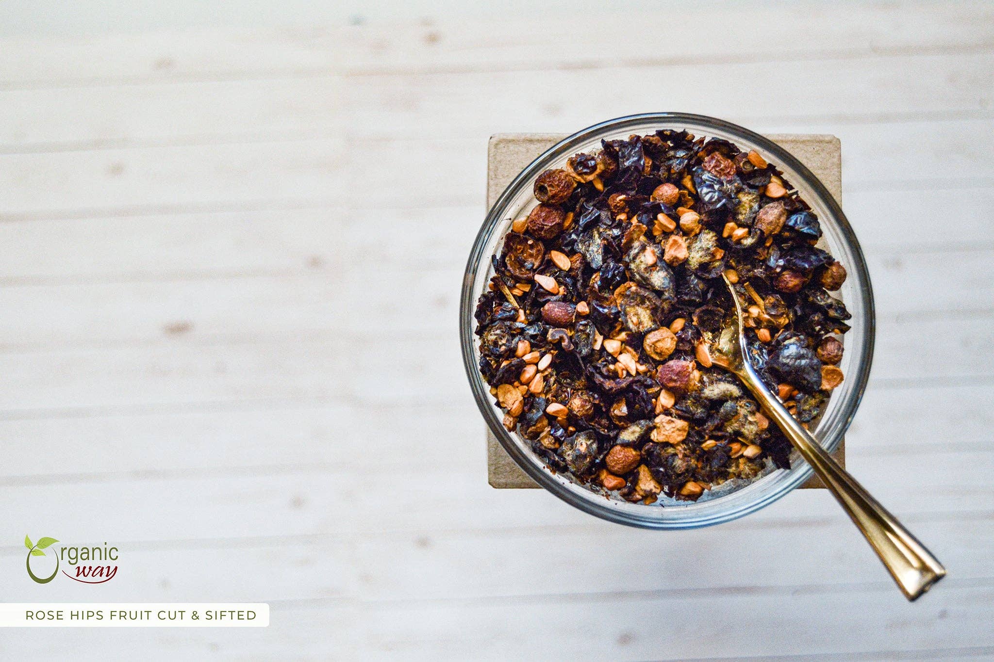 Organic Way LLC – Fruta seca/desidratada por atacado – Frutos de Roseira Brava Sem Sementes Cortados e Peneirados (Rosa canina) - Colheita Selvagem Europeia | Certificado Kosher | Vegan, Não OGM e Sem Glúten | Certificado USDA | Origem - Albânia3