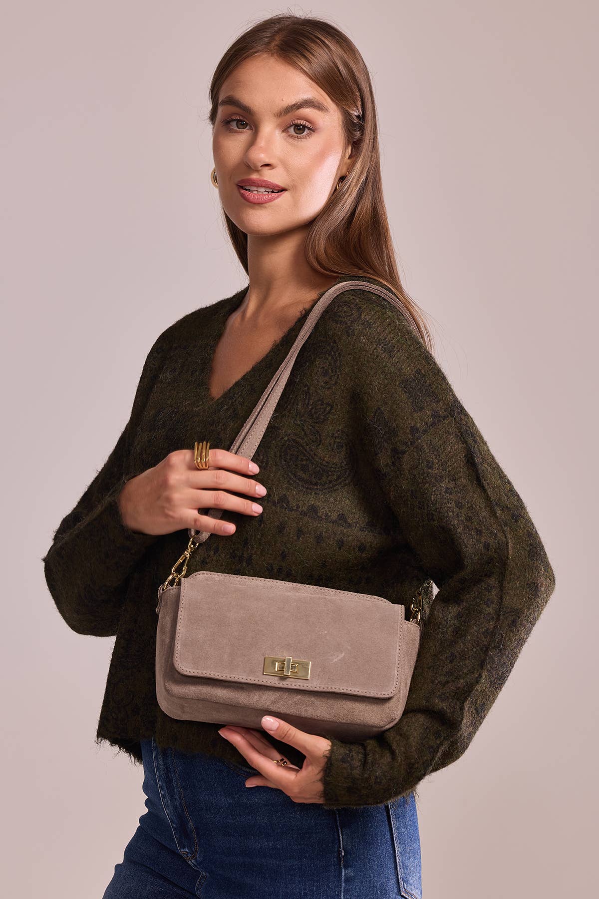 Cherry Paris - Venta al por mayor Maletín - Mujer - Bolso bandolera ILIANE en ante - 41888