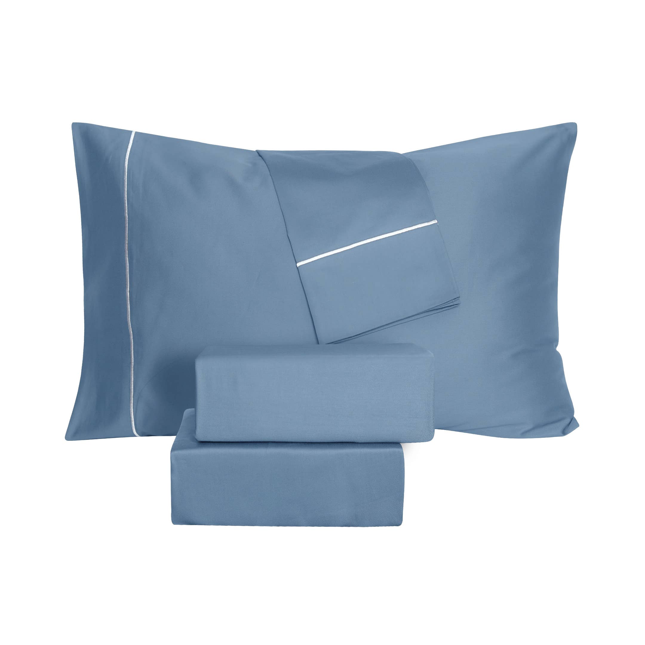 Cottonpassion_US – Conjunto de lençóis por atacado – Jogo de lençol em algodão cetim 400 fios com bordado - 4 peças81