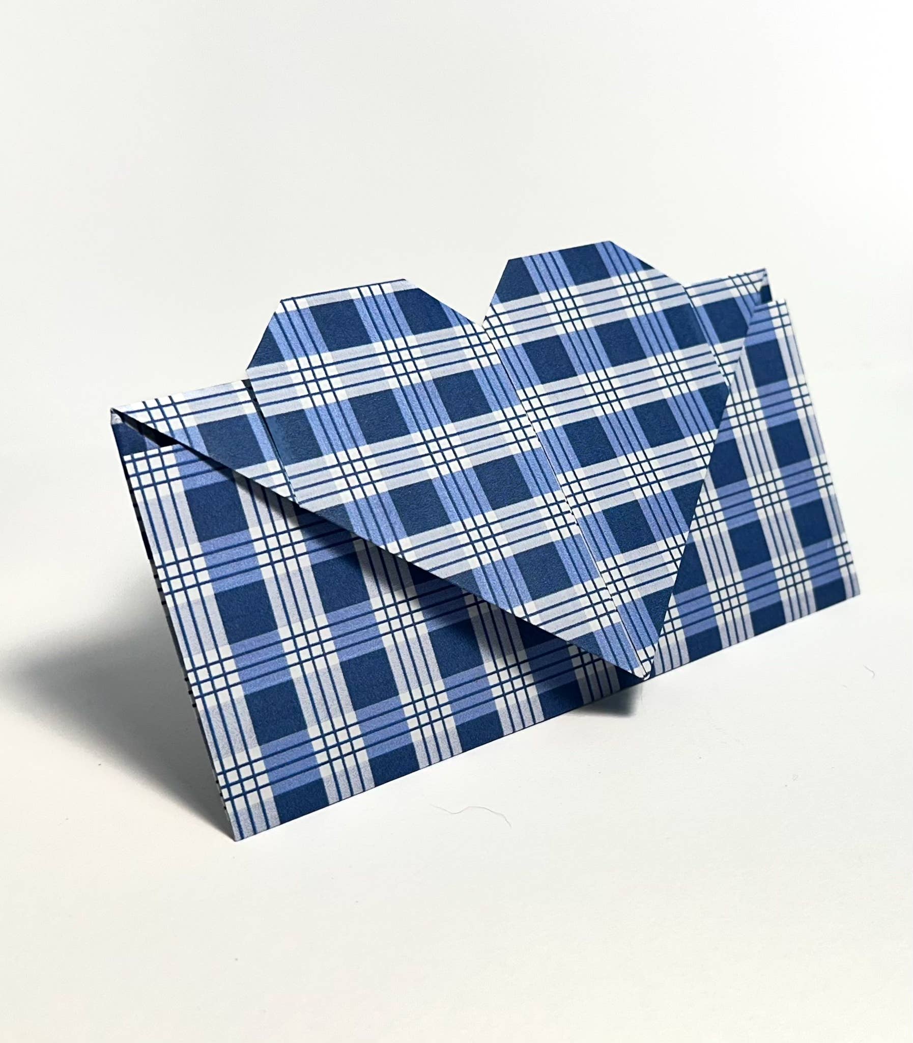 Handmade Aloha Kauai - Wholesale Envelopes - Handmade Origami Heart Envelope - Palaka Print4