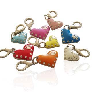 Pooch Outfitters - Wholesale Pet Collar Charm - Cat/Dog - Enamel Heart Charm