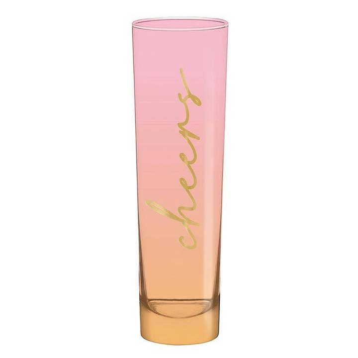 Flat Champagne Glass - Cheers Bday for wholesale by Angle