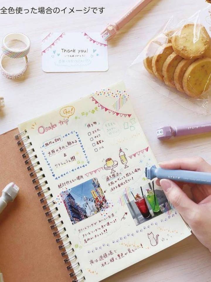 Roller Stempelpen Blauwe Pijl 0,5mm Watergedragen Inkt voor wholesale door 「FUNJI」In Japan