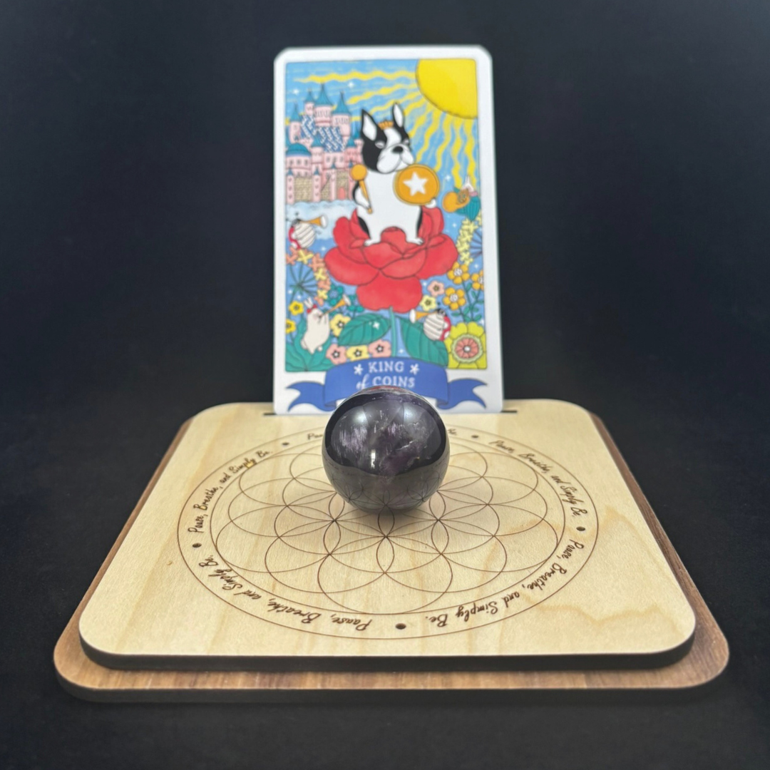 Fritz Studio – wholesale Tarot cards – Peaceful Alignment Tarot Card & Sphere Holders2
