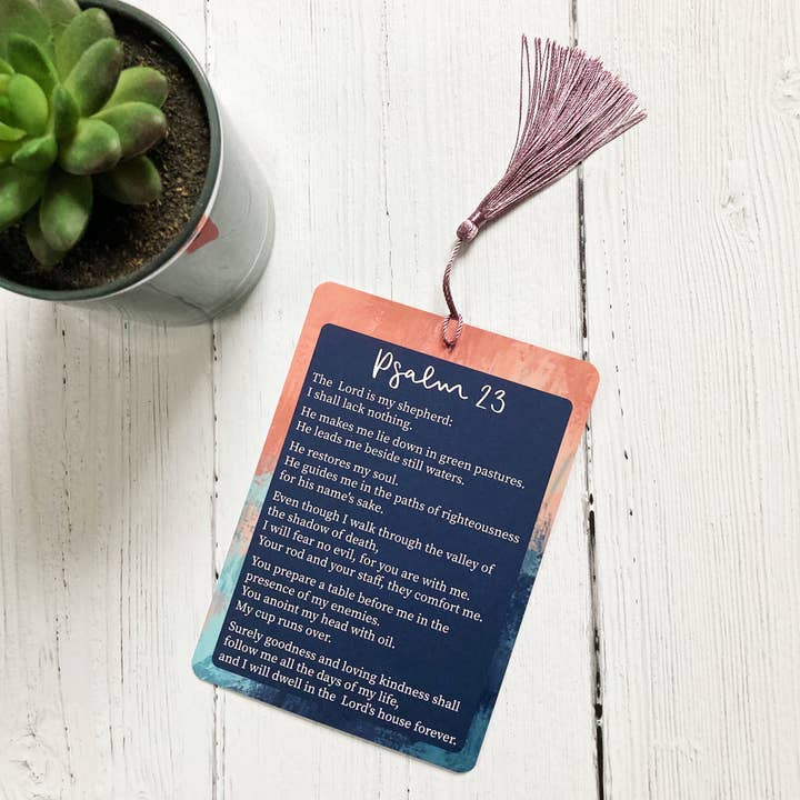 Hope and Ginger – wholesale Religious card – Psalms of Comfort Prayer Card0