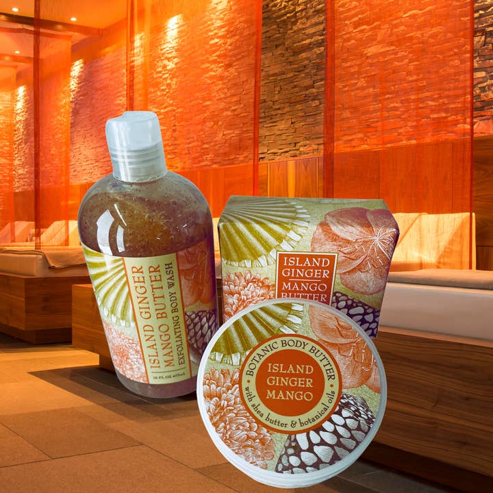 Bath and Body Selfcare-Island Ginger Mango Butter for wholesale by Essentialgiftingâ„¢