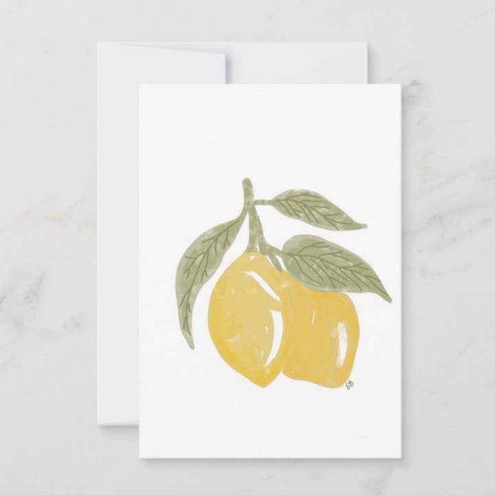 Fresh Lemons Card Set for wholesale by Ethel B Designs