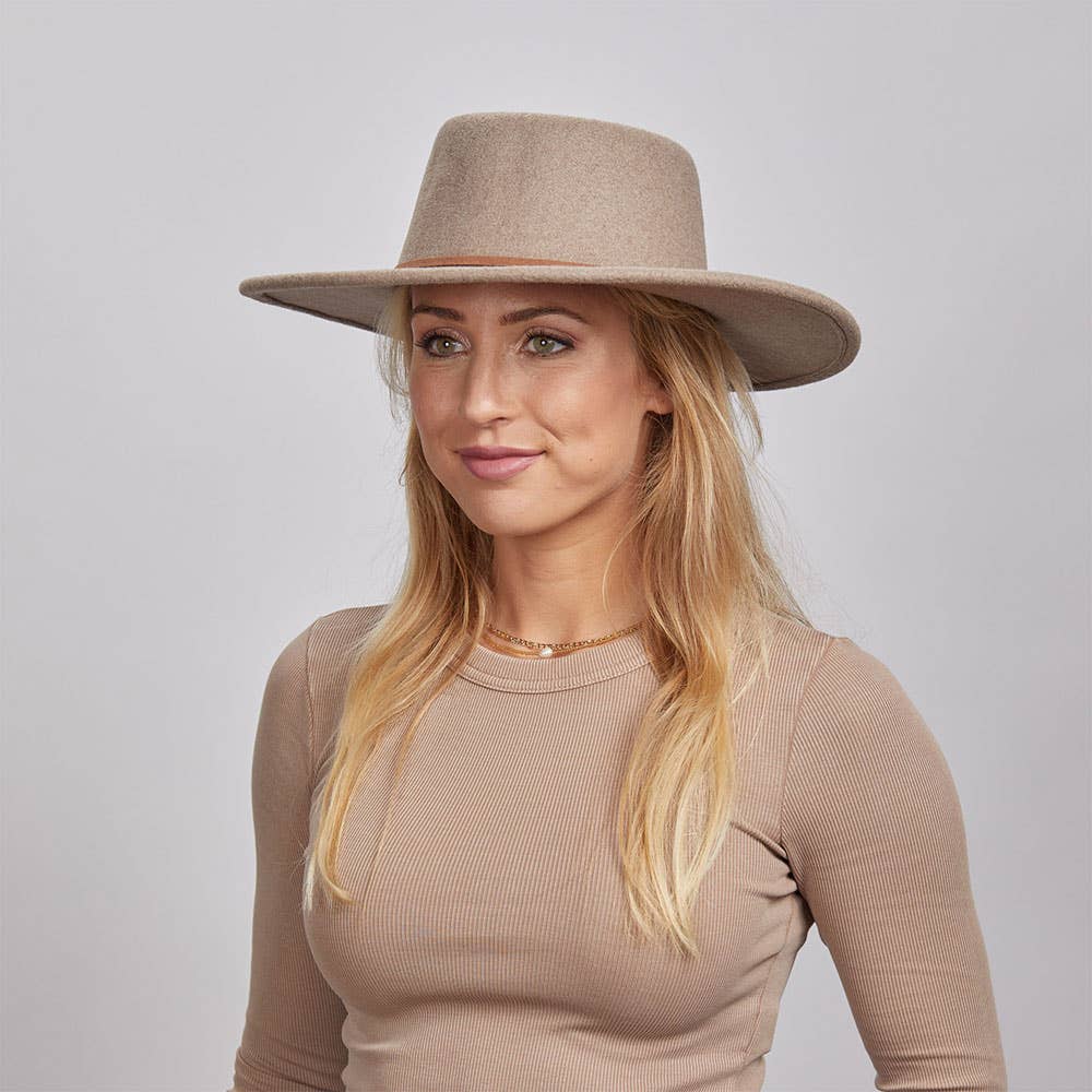 American Hat Makers - Wholesale Fedora - Unisex - Poly Felt Gambler Fedora Hat - Style Toledo Pre-Pack of 124