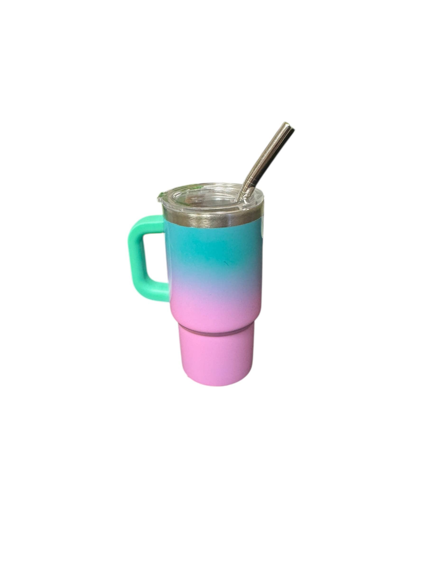 Trend Zone - Wholesale Insulated Mug/Tumbler - Mini Tumblers with straws 2.5oz - Ombre1