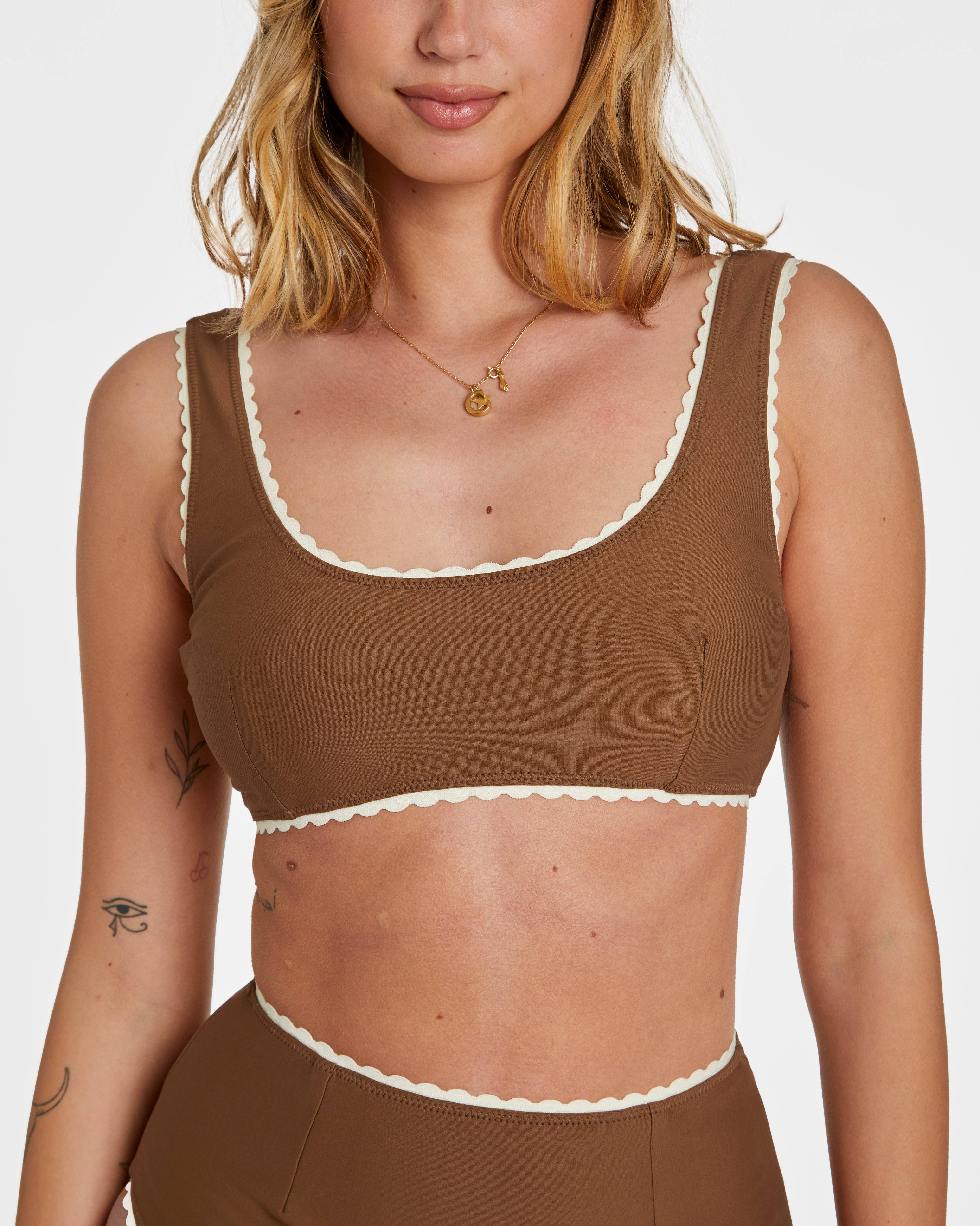 Hammies - Wholesale Two Piece Swimsuit - Women's - Polka Dot Bikini (Brown)10