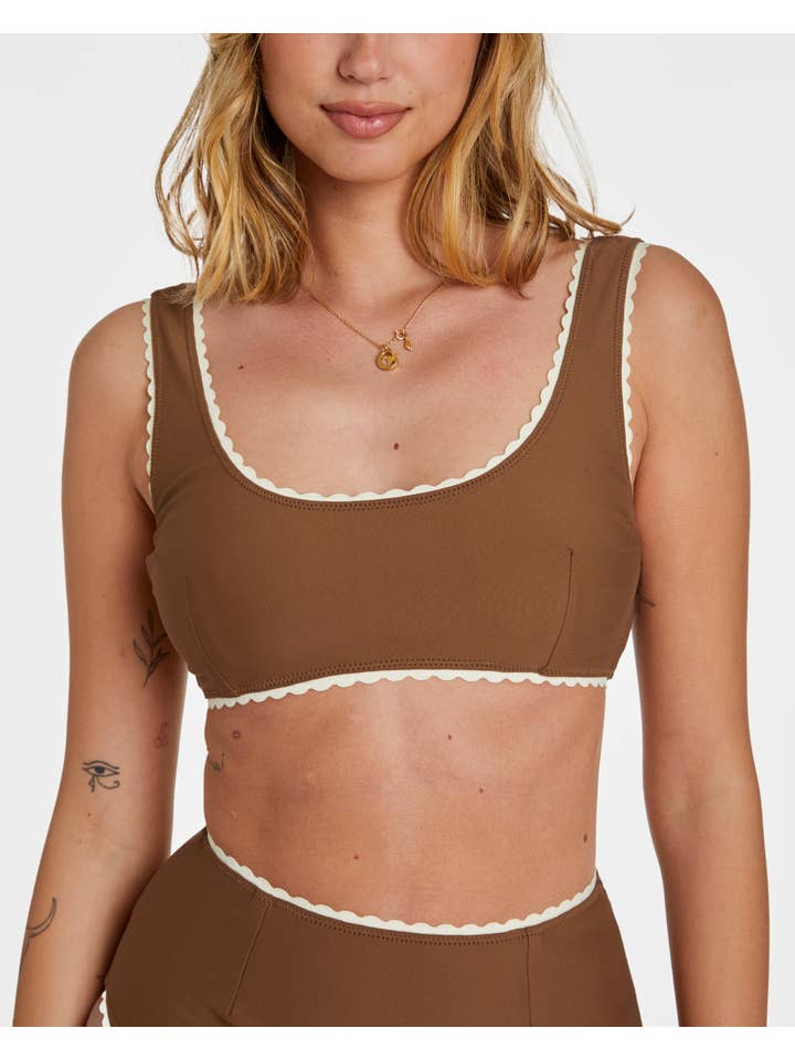 Hammies - Wholesale Two Piece Swimsuit - Women's - Polka Dot Bikini (Brown)10