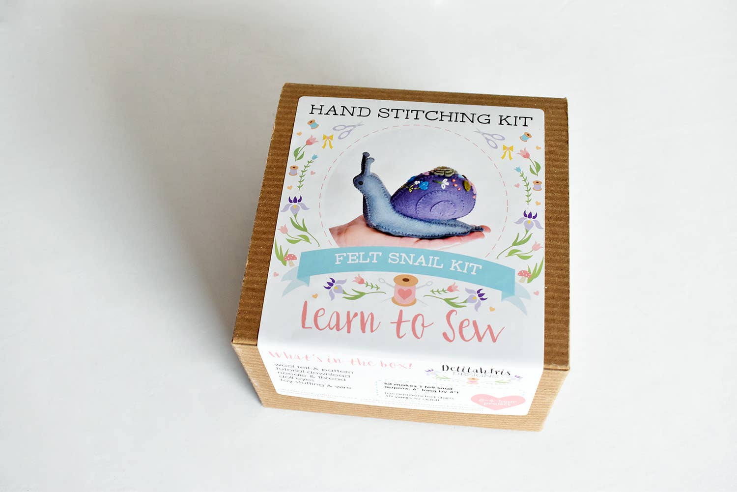 DelilahIris Designs - Wholesale Craft Sewing Kit - Make Your Own Stuffed Snail DIY Kit1