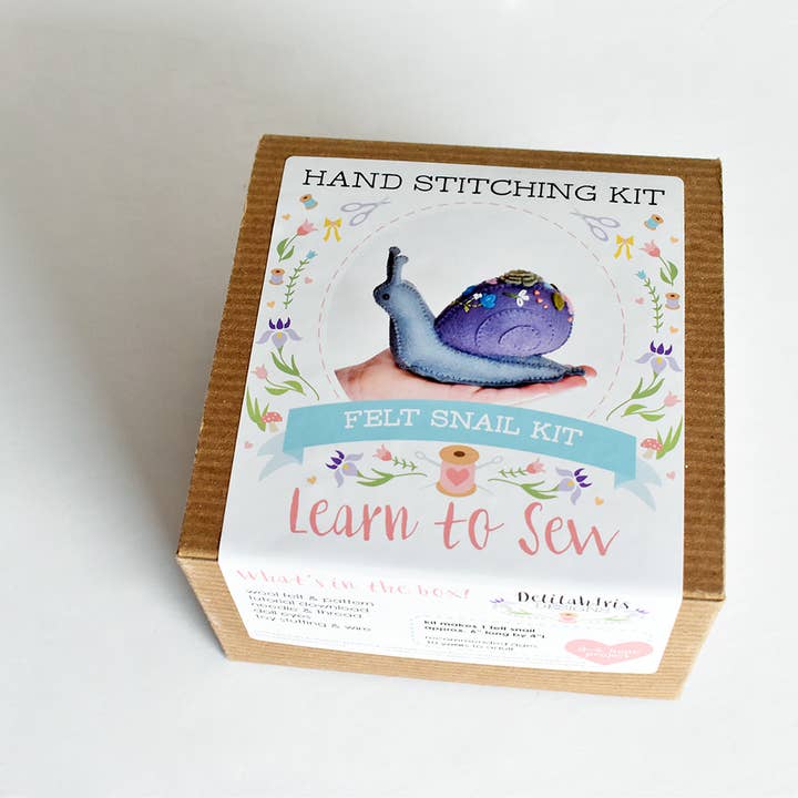 DelilahIris Designs – wholesale Sömnadskit – Gör ditt eget stoppade snigel-DIY-kit1