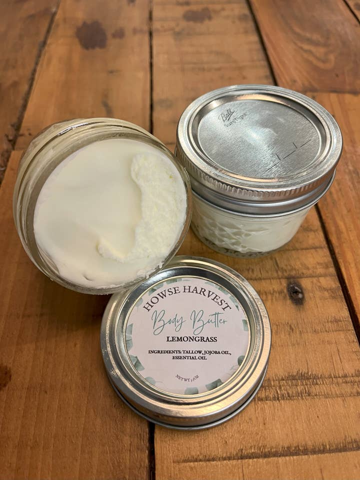 Tallow Body Butter - Lemon Grass for wholesale by Howse Harvest