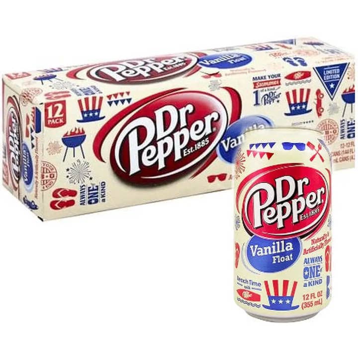 Echo Sales Canada - Vente Sodas/boissons gazeuses - Float à la vanille Dr Pepper - 12 paq. de 12 canettes de 12 fl oz1
